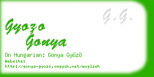 gyozo gonya business card