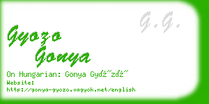 gyozo gonya business card